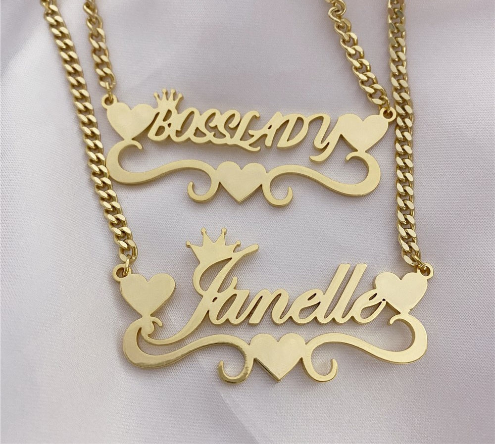 Royal Heart Nameplate