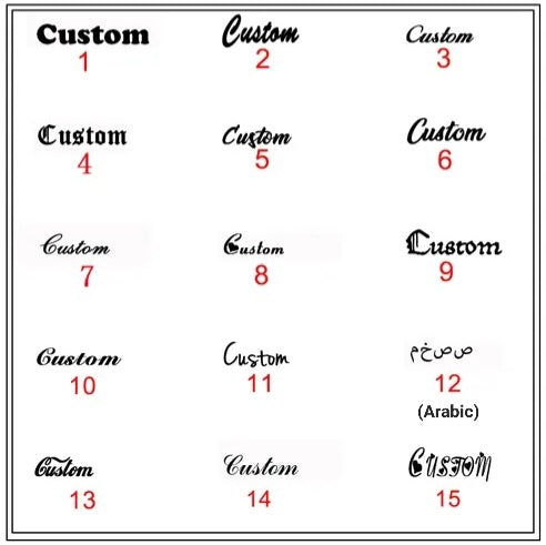 "Dynasty" Double Plate Nameplate