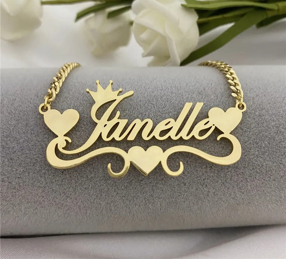 Royal Heart Nameplate